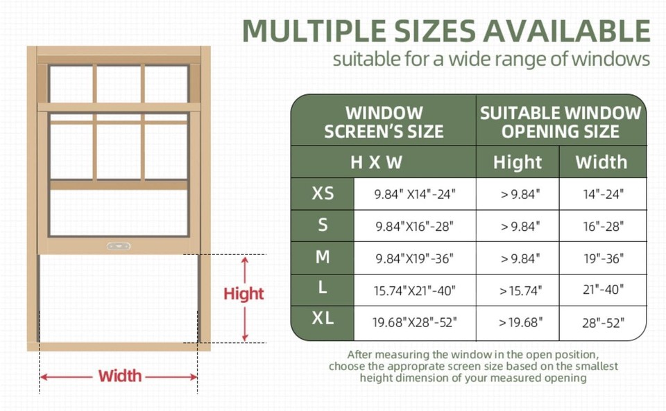 Adjustable Window Screen 15.74 Inches High By 21-40 Wide 4 Packs FLYZZZ ...