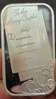 2012 Silver Towne Anniversary To The Happy Couple Silver Art Bar .999 Fine