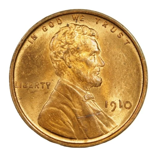 1910 1C RB Lincoln Cent - Choice UNC - SMH 1739