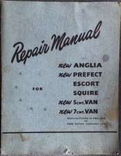 Ford Anglia Prefect Escort Squire Repair Shop Manual Service Book copyright 1956