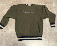 Vintage 90s Champion Reverse Weave Script Ringer Sweatshirt Size XXL Made In USA
