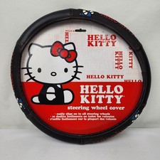 Hello Kitty Black/Red Slip on Steering Wheel ...