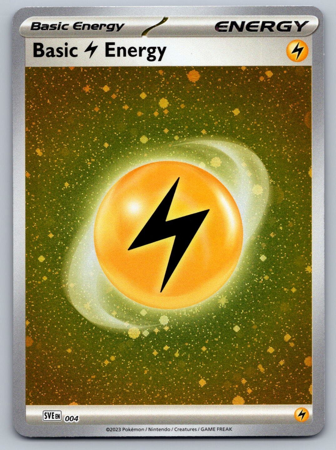 Basic Lightning Energy (Cosmos Holo) 004 SVE: Scarlet & Violet... C Pokemon Card