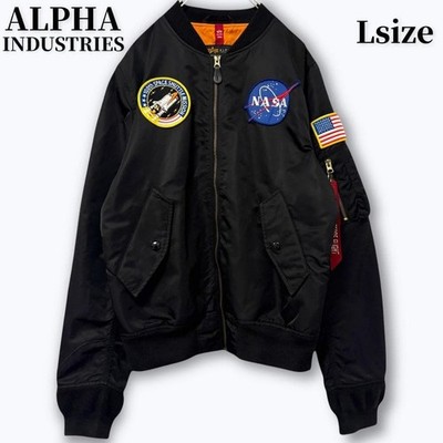 Alpha Industries L-2B NASA Black Flight Jacket Light Used