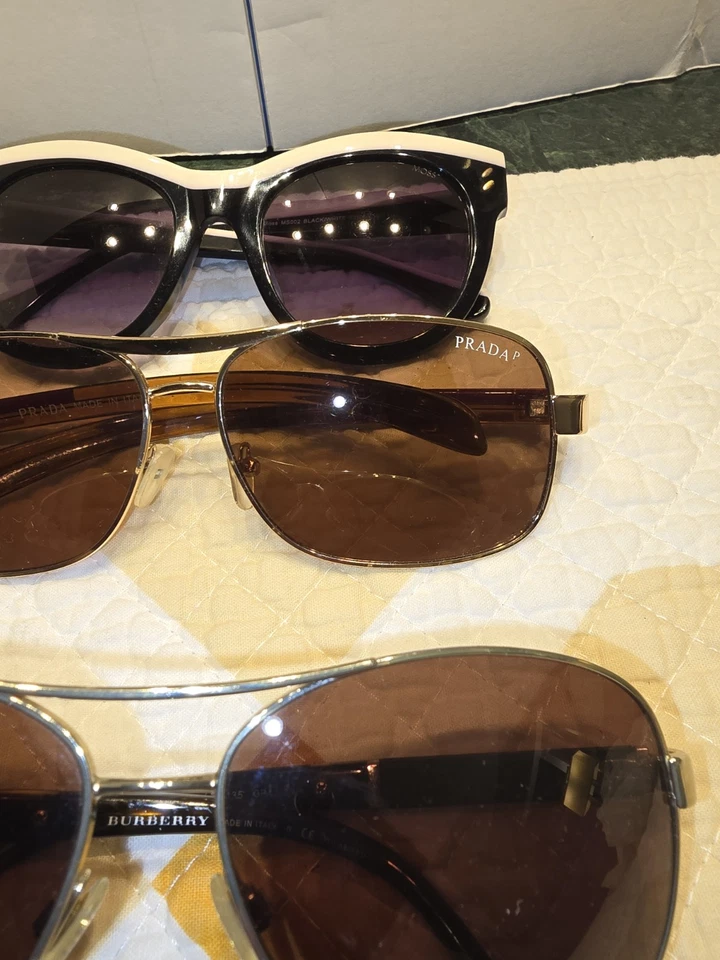 Много солнцезащитных очков 1prada burberry 1Moss б/у - Изображение 3 из 4