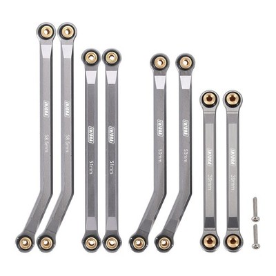High Clearance Front 4 Links Set for SCX24 C10 JLU Bronco Base Camp 4Runner A...