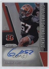 2019 Panini Prizm Sensational Signatures Germaine Pratt #SE-GEP Auto 0rd2