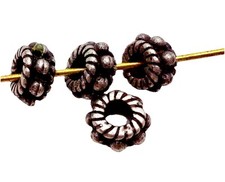 Sterling Silver Ornate Spacer Beads 6mm Qty:4