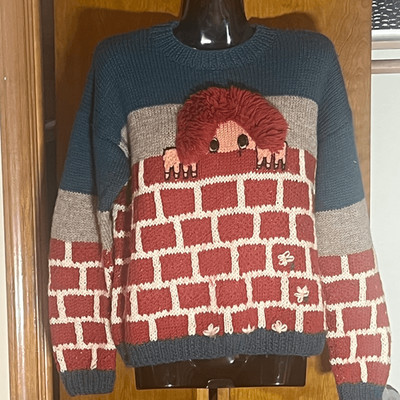 So Unique Peter G s General Store 3D Wool Sweater Mop Head Redhead