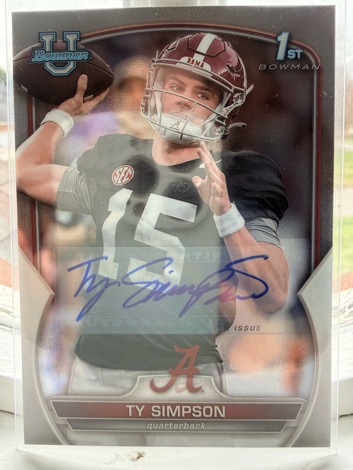 2022 Bowman University Chrome Ty Simpson #80 (RC) Auto