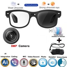 AI Smart Glasses with Camera   1080P Video Recording Glasses with Audio