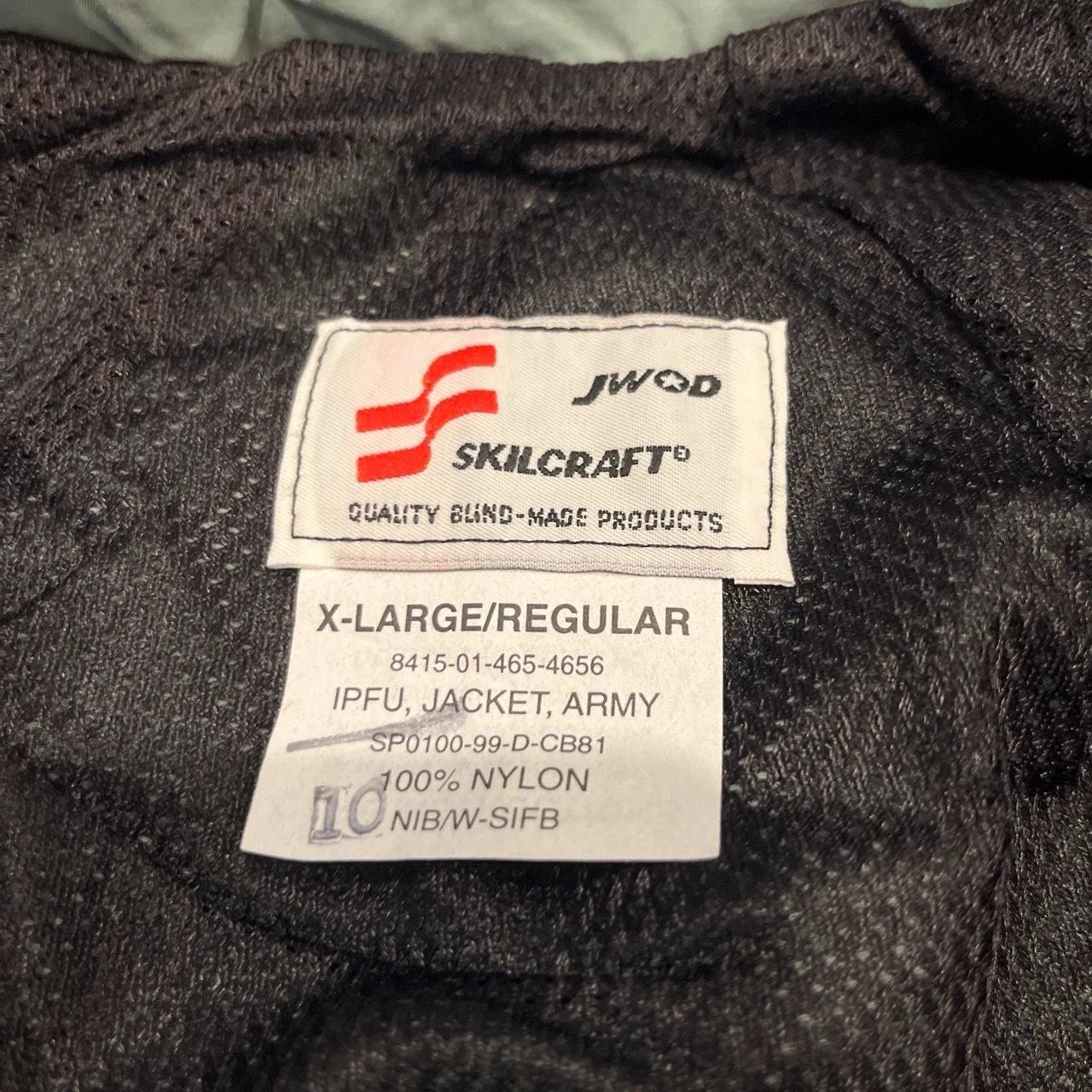 Vintage US Army IPFU PT Jacket XL Regular Reflective Windbreaker Skilcraft NWT - product detail image 5