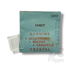 Caravelle RP Watch Crystal 1405F Fancy Rectangle 16.3 x 13.1mm Case# 2907, 3158