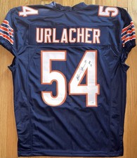 Camiseta deportiva firmada por Brian Urlacher personalizada de los Chicago Bears corte de juego certificado de autenticidad JSA Testigos