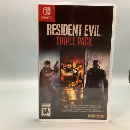 ~Nintendo Switch~Resident Evil Triple Pack~CIB~Used~Game & Codes~