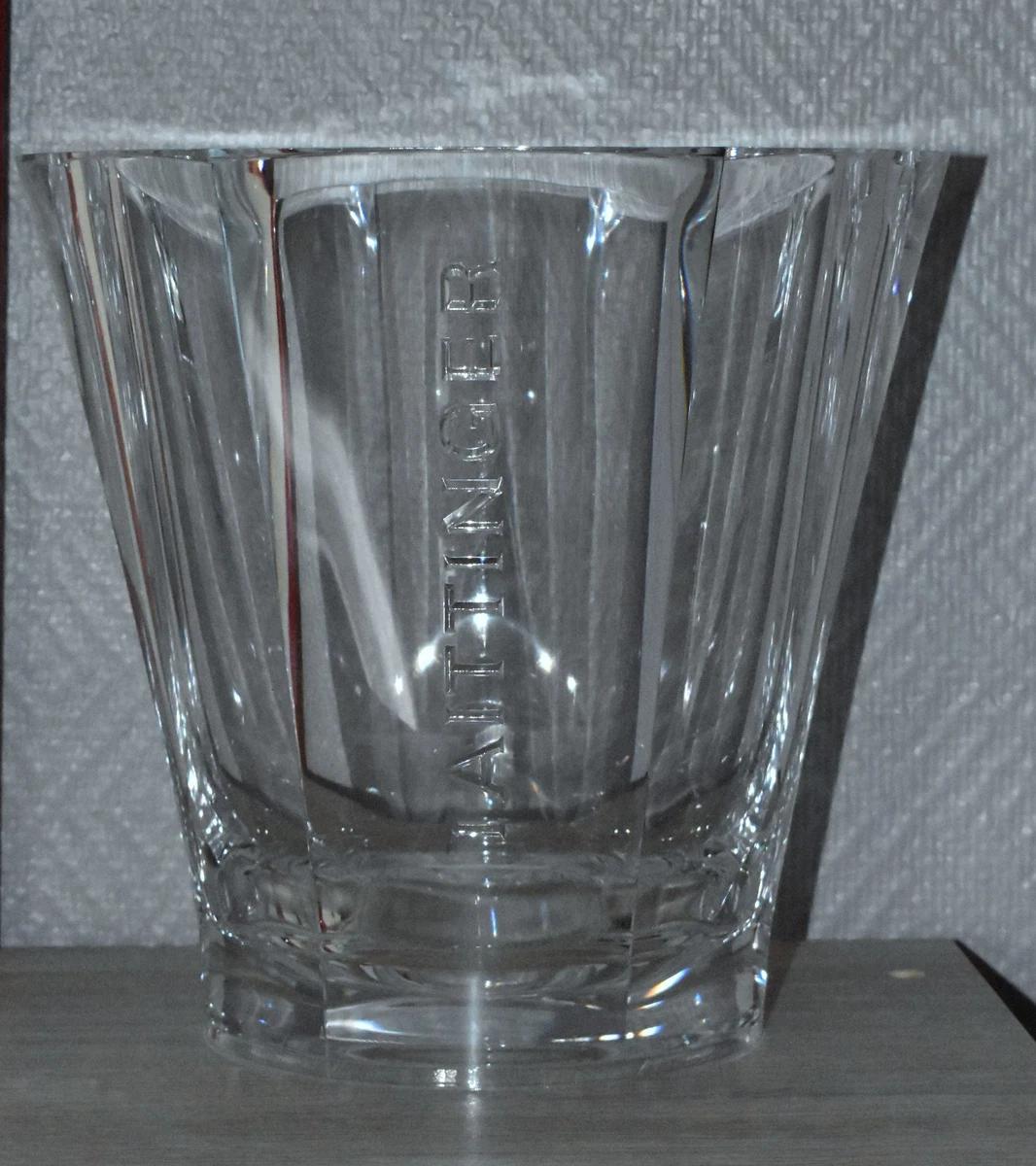 ANCIEN SEAU A CHAMPAGNE TAITTINGER EN METAL CHROME