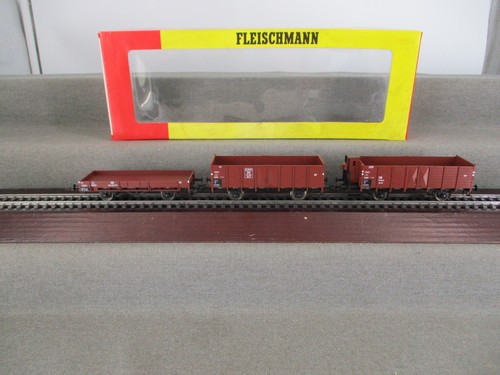 Fleischmann Spur H0 91 5214 Güterwagen der DB Set 3-teilig in OVP | Condition: Gebraucht