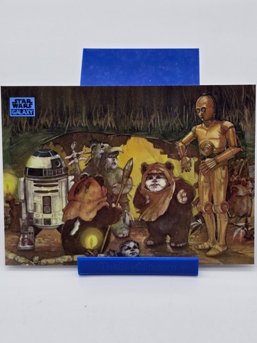 The Ewoks Join the Fight [SuperFractor] #28 Star Wars 2025 Topps Galaxy Chrome card