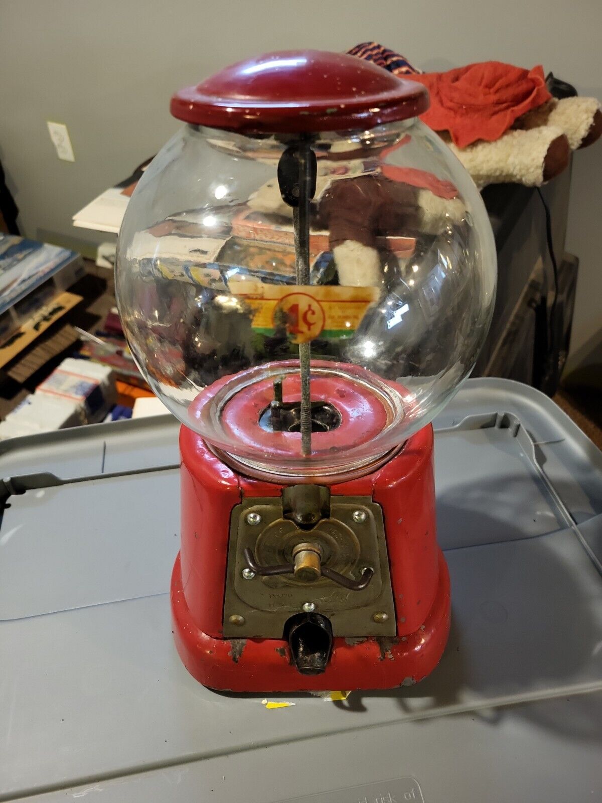 Classic Red Medium Gumball Machine