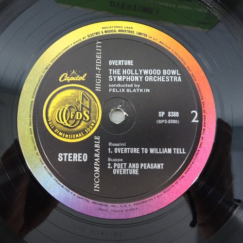 Overture! Hollywood Bowl Symphony Orchestra/Felix Slatkin UK Capitol SP8380 EX - Picture 5 of 9