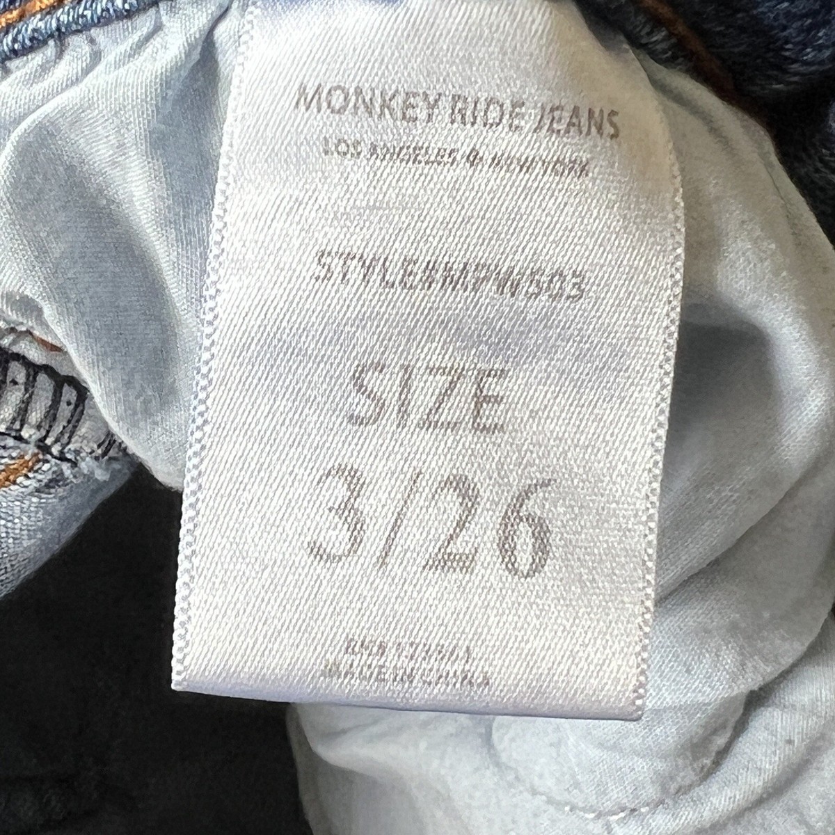 Monkey Ride Jeans Women's 3 / 26 Original Vintage High Rise