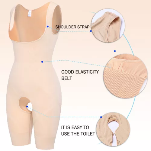 Herren Ganzkörper Shaper Kompression Schlankheitsanzug Shapewear Taille Trainer Body - Bild 7 von 15