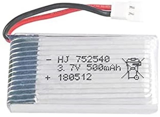 Batterie LiPo 3.7V 500mAh pour drones RC Syma X5/X5C/X5SC/CX-30W Neuf - Photo 2/4