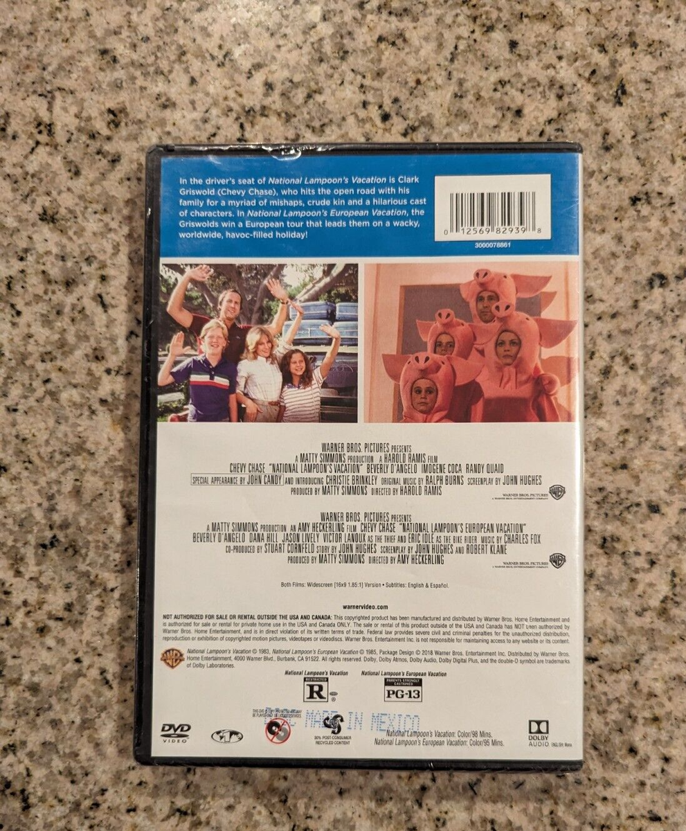 National Lampoon's Vacation 1983+Lampoons European 1985 DVD MOVIE