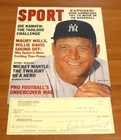 Mickey Mantle Ozzie Sweet Sport Magazine Cover Photo w/ Signed Cancelled Check