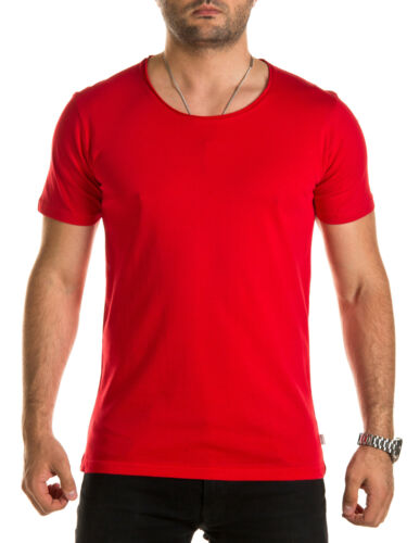 Wotega - T-shirt uomo Nasus Basic cotone colletto rotondo maglietta tee crew collo - Foto 1 di 62