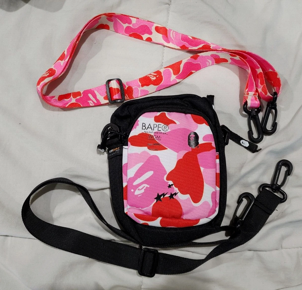 A Bathing Ape Pink Ladies Sling Bag