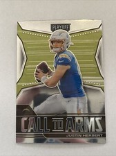2021 Panini Playoff Football Justin Herbert #CA-JHE Call To Arms