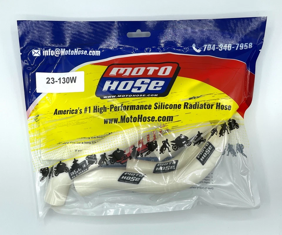 MANGUERA RADIADOR SILICONA HONDA CRF250R CRF250RX 2022 23 24 2025 23-130W BLANCO Foto 2 de 4