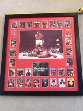 Muhammad Ali Picture Display 30x28" Stunning RARE Framed Boxing Memorabilia
