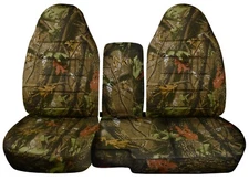 Fits Chevy Colorado 60-40 Hi Back Front Seat Covers 2004-2012 camouflage