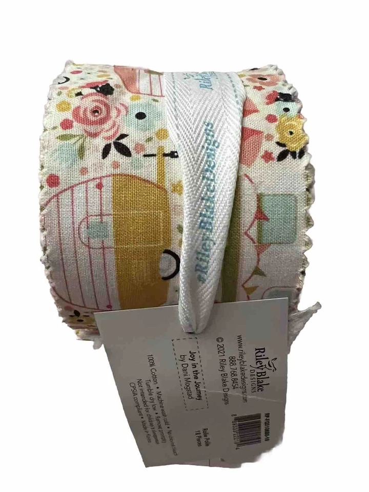 Joy in the Journey Petite Rolie Polie Riley Blake 2.5 英寸条 18 件总计 — 第 3/4 张图片