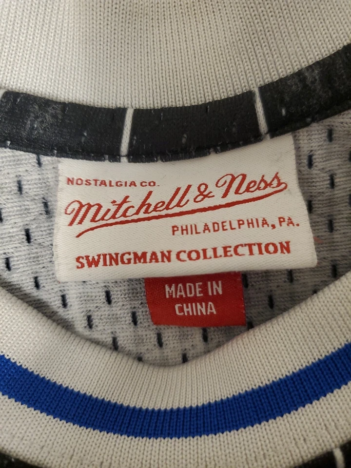 Camiseta deportiva a rayas vintage Orlando Magic Penny Hardaway #1 del equipo Nike de la década de 1990 talla L Foto 4 de 4