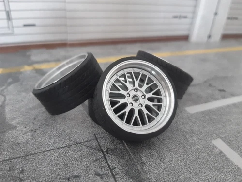 1:18 Scale BBS LEMANS 19 INCH REAL ALU WHEELS, NEW! several colors available!