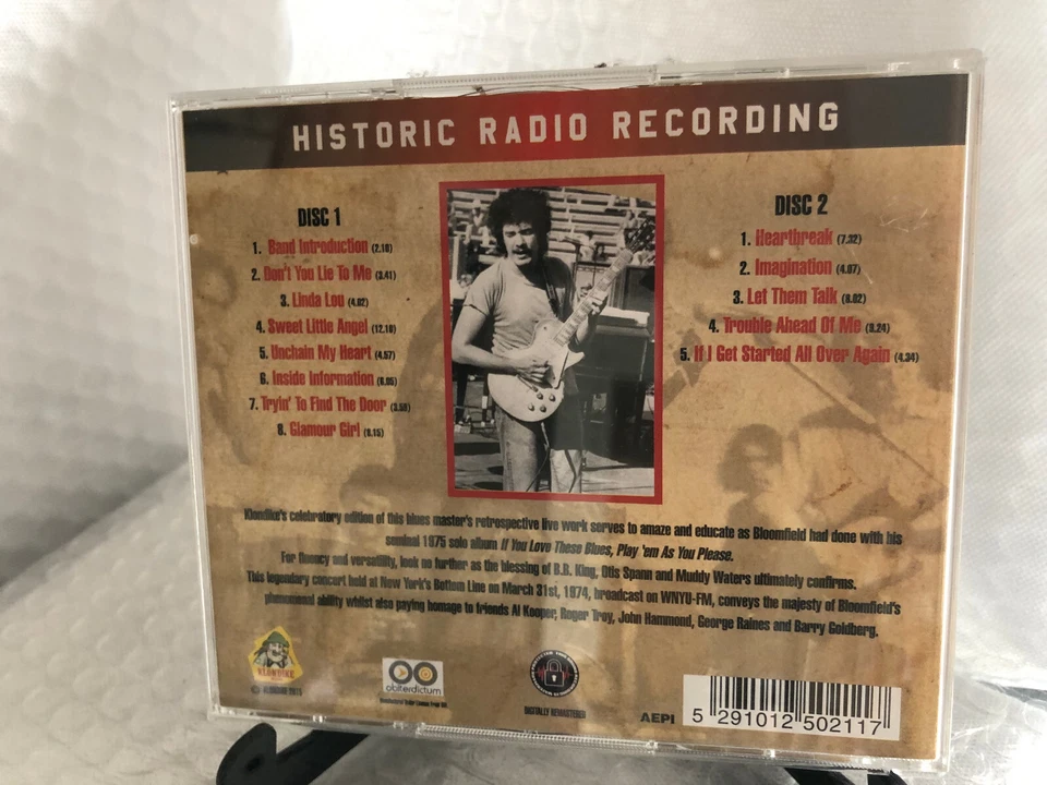 MIKE BLOOMFIELD - BOTTOM LINE CABARET 1974 - 2 CD (N11) - Photo 2/2