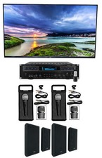 Technical Pro Home Karaoke Machine System 4 5.25" Black Wall Mount Speakers