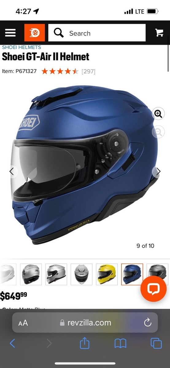 Shoei GT-Air 2 With Cardo Packtalk Motorcycle Helmet Medium | eBay