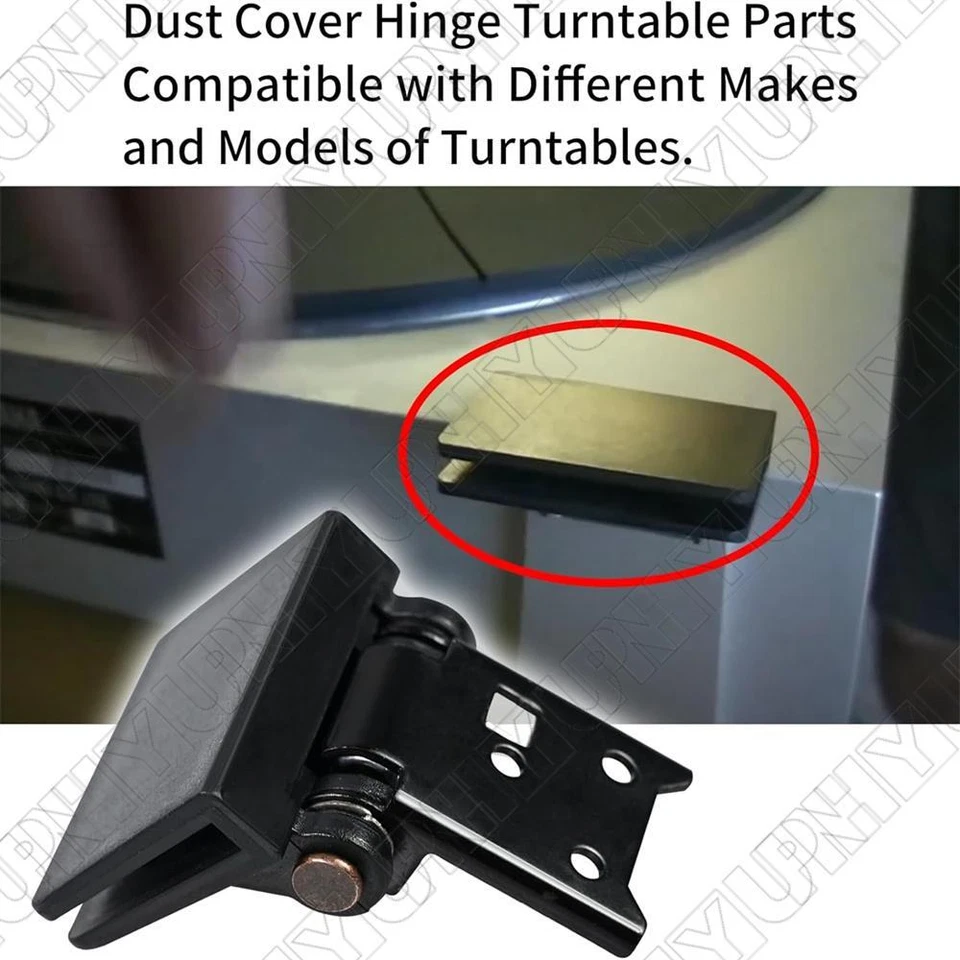 2 Pcs Dust Cover Hinge Turntable Parts Fit for Sony PS-11,PS-22,Yamaha-P-200 - Image 3 of 4