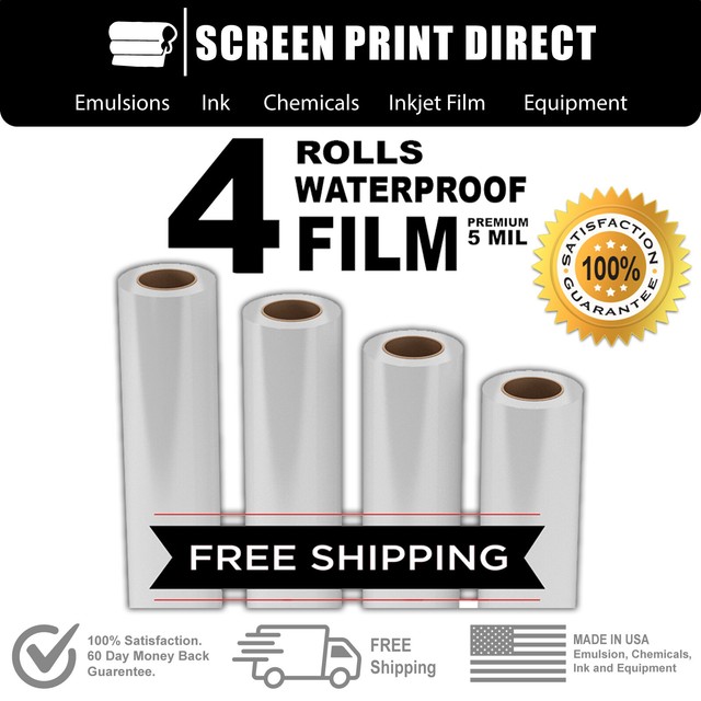Waterproof Inkjet Transparency Film Screen Printing 42" x 100' 4