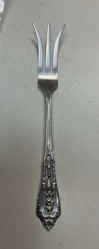 Rose Point by Wallace Sterling Silver Lemon Fork 5 3/8"