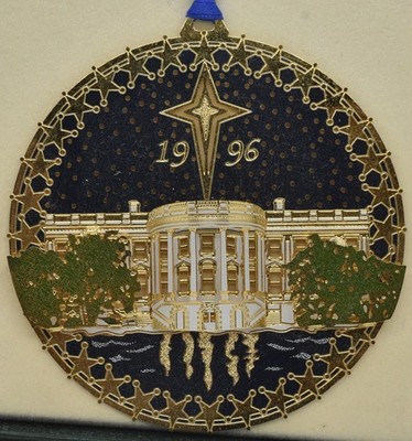 SECRET SERVICE 1996 Christmas Holiday Ornament Bill Clinton