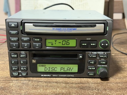 Subaru Genuine 3CD MD Player 86201KE110 86231KE010 Tested Working Impreza Legacy