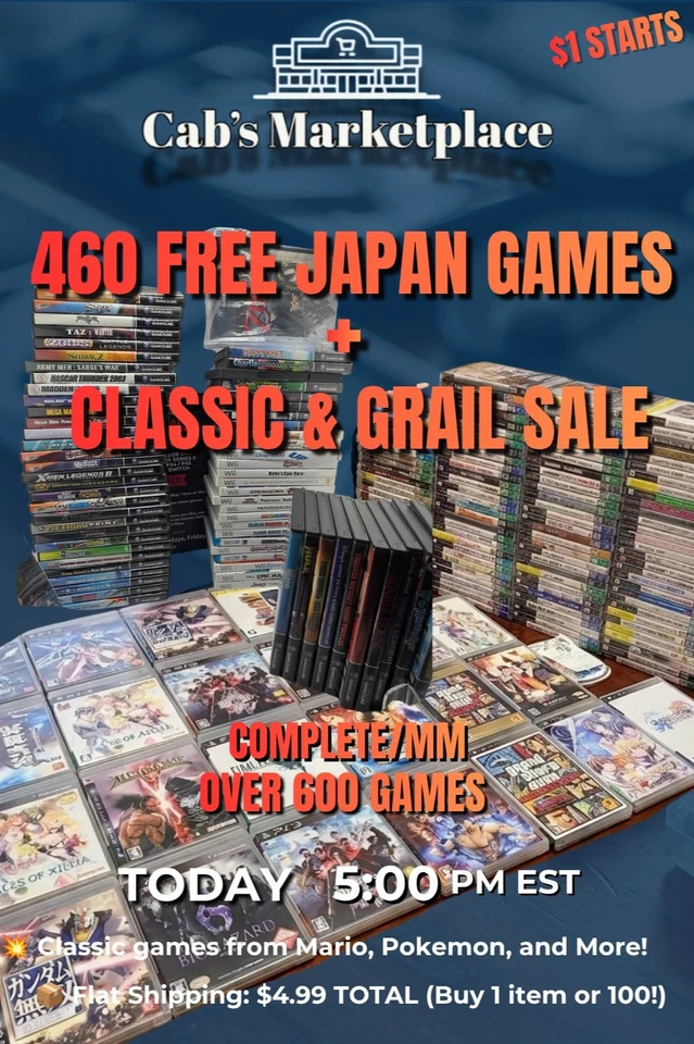 FREE JAPAN GAMES DROPS + Super Grail Sale on other Video Games / Consoles