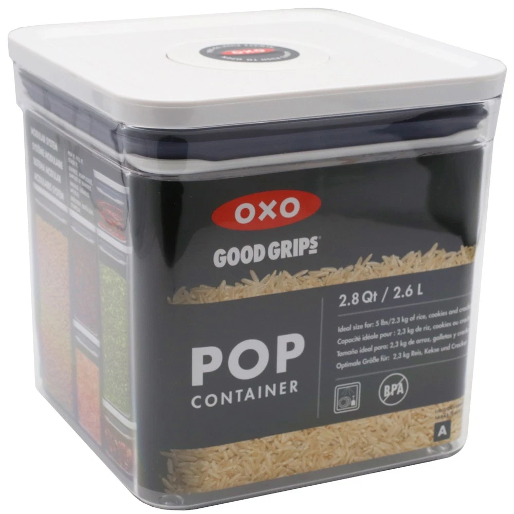 OXO Good Grips Small Square Pop Container 2.6L Airtight Food Storage