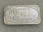 Vintage 1974 USSC The Musk Ox- 1 Troy Oz .999 Fine Silver Bar- Serial #0310