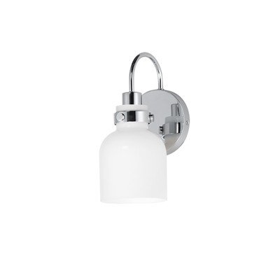 Maxim 12331 Milk 11'' Tall Wall Sconce - Chrome